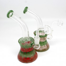 7'' Art Color Base dab Rig With 14 MM Male Banger 