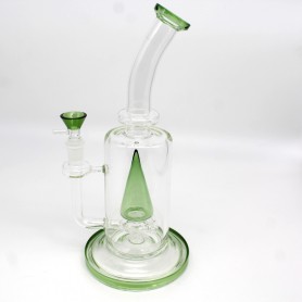 11" Internal Cone Design Water Pipe with Disc Percolator With 14 MM Male Banger 
