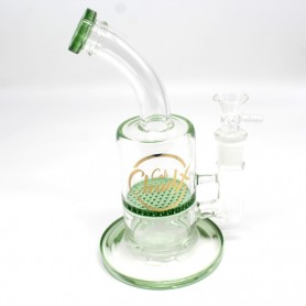 9''  Cali Cloud X Single Color Disk Honey Comb Water Pipe With 14 MM Male Banger  