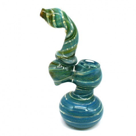 6.5'' THICK COLORFULL HEAVY DUTY GLASS BUBBLER 