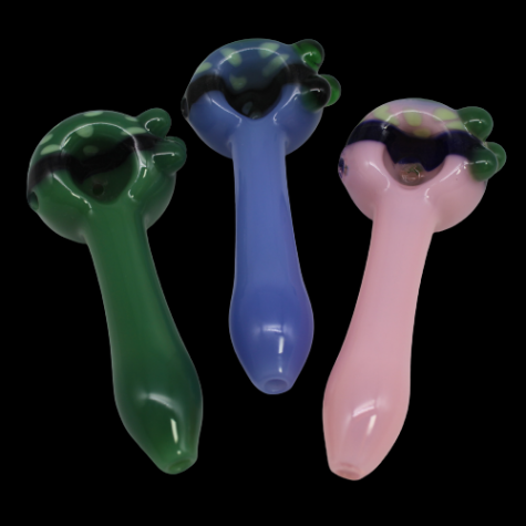 4.5'' US COLOR HEAVY DUTY GLASS HAND PIPE 