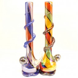 15'' Heavy Vase Style Soft Glass Water Pipe G-G 