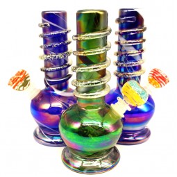 8.5'' Heavy Vase Style Soft Glass Water Pipe G-G 