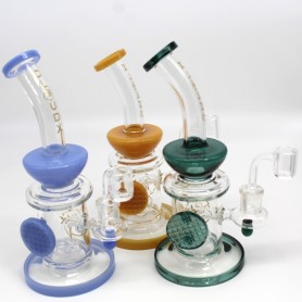 9''  CALI CLOUDX DESIG DAB RIG WATER PIPE WITH 14 MM MALE BANGER 