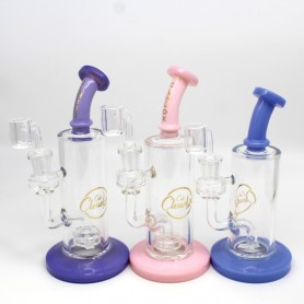 8'' CALI CLOUDX FULL TUBE COLOR DESIGN DAB RIG WATER PIPE WITH 14 MM MALE BANGER 