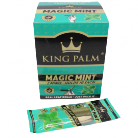 KING PALM MAGIC MINT 2 MINIS ROLLS PER PACK / 20 PACK PER BOX 