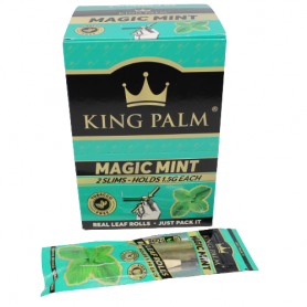 KING PALM MAGIC MINT 2 SLIMS ROLLS PER PACK / 20 PACK PER BOX