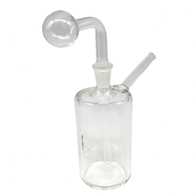 7'' USA CLEAR OIL BURNER WATER PIPE GLASS ON GLASS 