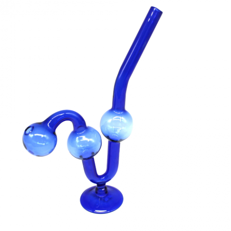 7'' STAND UP SOLID COLOR TRIPLE HEAD OIL BURNER PIPE 
