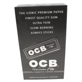 OCB PREMIUM 1 1/4 SIZE PAPERS 24 BOOKLETS PER BOX 