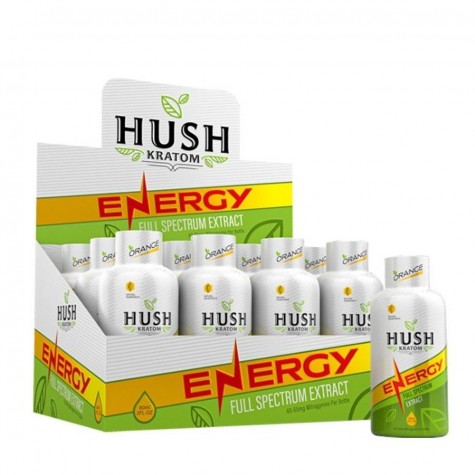 Hush Kratom Extract Energy Shot 2 oz (12ct)