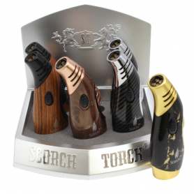 MODEL NO # 61627 SCORCH TORCH LIGHTER 4 FLAME  6 PIECES PER DISPLAY 