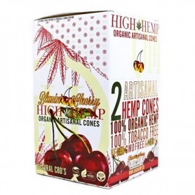 High Hemp Cones Blazin Cherry  2 Pcs Per Pack 15 Pack per Box 