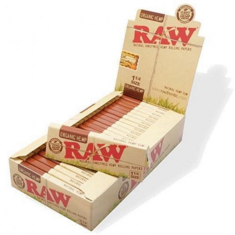 Raw 1 1/4 Organic Hemp Rolling Paper 