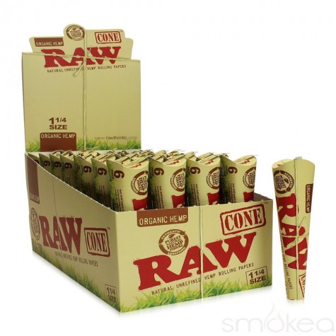 Raw Organic 1 1/4 Size Cone's