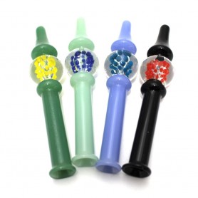 5'' Glass Doted Color Honey Straw Kit