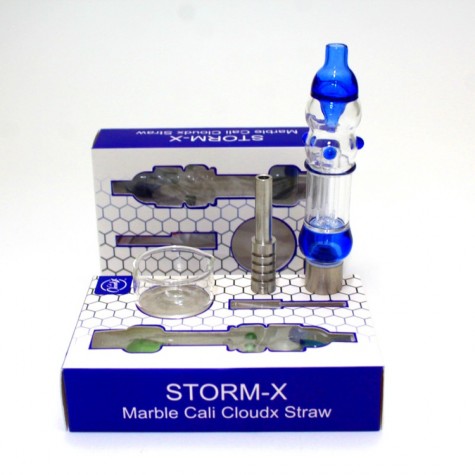 NC - 25 STORM - NX Cali Cloudx Glass Honey Straw Kit With Ti Nail