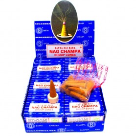 Satya Sai Baba Nag Champa Dhoop Cones 12 Per Pack