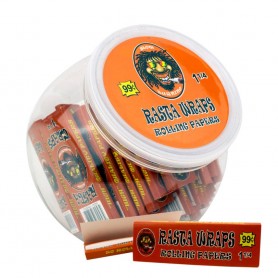 RASTA WRAPS 1 1/4 Size Wraps for 99 cents Rolling Paper 50 Count per Box