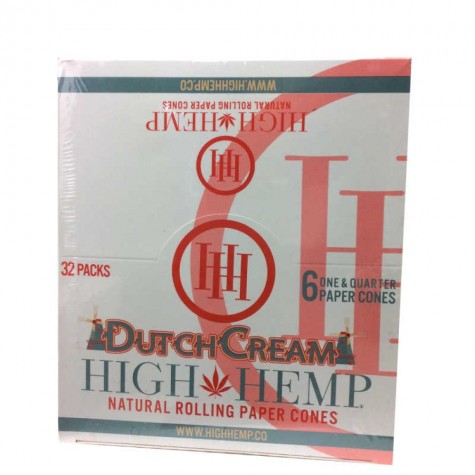 High Hemp 1 1/4 Rolling Papers Cone  