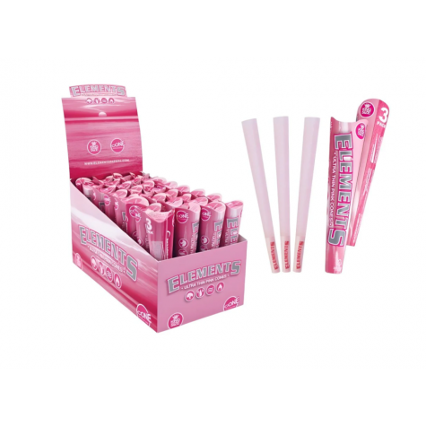 Elements Pink King Size Ultra Thin Cones