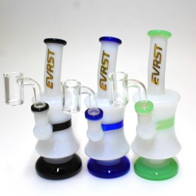 7" Evrst Curve Dab Rig Water Pipe with 14mm Male Banger
