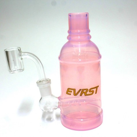 6" Evrst Bottle Dab Rig Water Pipe with 14mm Male Banger
