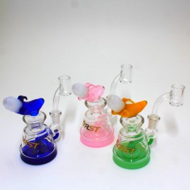 5" Evrst Banana Tab Dab Rig Water Pipe With 14mm Male Banger