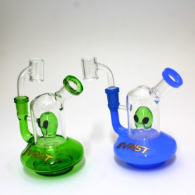 5" Evrst Big Base Side Arm Dab Rig Water Pipe With 14mm Male Banger