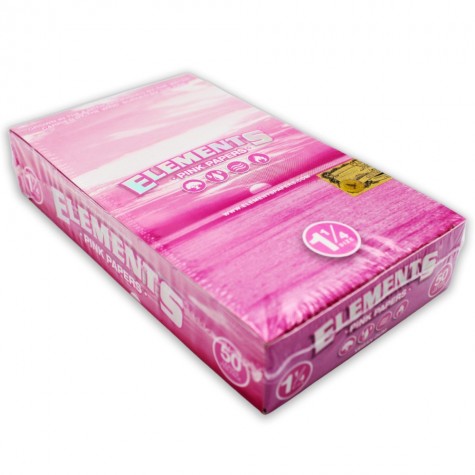 Elements Pink Rolling Papers 1¼ Size- 50Count