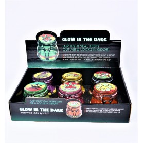 GLOW-IN-THE-DARK Air Tight Seal Keeps Out Air & Locks in Odor 6 pcs