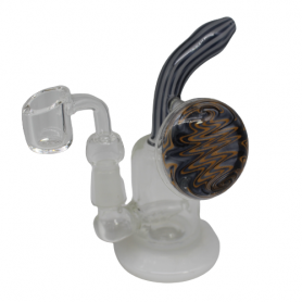 5'' INLINER ROUND DESIGN DAB RID WATER PIPE WITH 14 MM FEMALE BANGER 