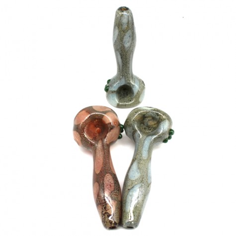 4'' STAND UP MULTI COLOR HEAVY DUTY GLASS HAND PIPE 