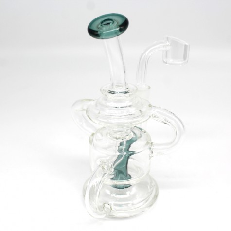5.5'' TRIPLE RECYCLE DESIGN DAB RIG WATER PIPE WITH 10 MM MALE BANGER 