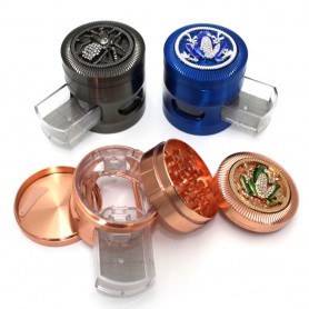 4 Layers Assorted Color Top Design With Drawer New Heavy Duty Metal Grinder 63 MM