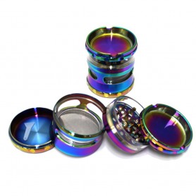 4 Layers Rainbow Color Newest Design Heavy Duty Metal Grinder 63 MM