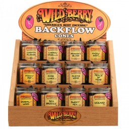 Wild berry Backflow Cone Kit 12 Fragrances With Complete Display
