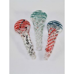 4'' Twisted Fritted Glass Hand Pipe 