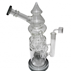 14'' New Handled Design With Side Arm Dab Rig Water Pipe With 18 MM Male Banger