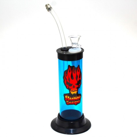 7'' Headway Designs Acrylic Mini Water Pipe With Silicone Down Stem