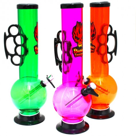 12'' Headway Designs Acrylic Bubble Straight A Punch Water Pipe