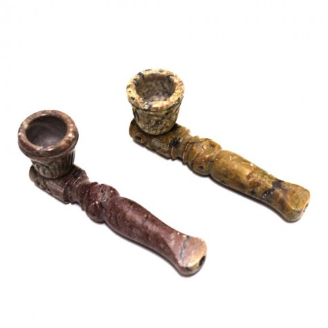 4'' Natural Marble Stone Heavy Duty Hand Pipe