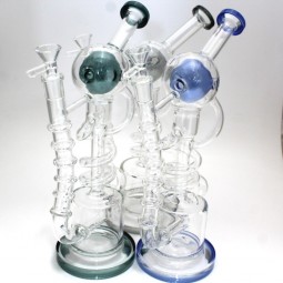 12'' Coil Design Recycler With Handled Water Pipe G-G