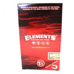 Elements Slow Burn Hemp Papers 1 1/4 Size 25 Per Pack