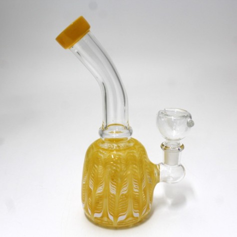 7'' Art Color Base Water Pipe With 14 MM Male Bowl