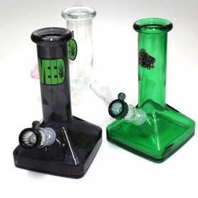 7'' Square Base New Design Solid Color Water Pipe G-G