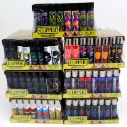 Clipper Lighter Assorted Design & Color 48 Per Pack