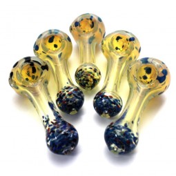 3.5'' Blue Dot Color Glass Hand Pipe