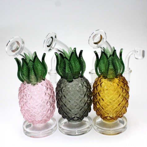 8'' Pineapple Shape Design Water Pipe With 14 MM Male Banger