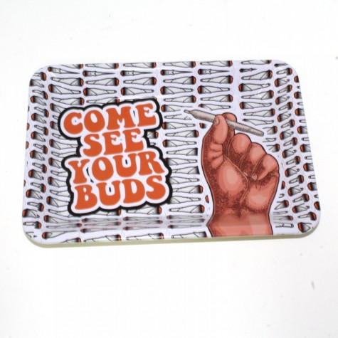 Fancy Metal Rolling Tray Carton Design Small Size